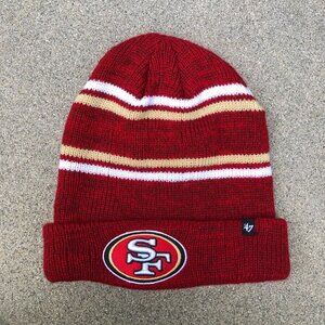 '47 FORTY SEVEN San Francisco 49ers Beanie Hat Men's Cuffed Knit NFL Str…​​
